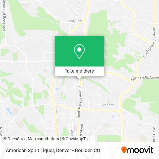 Mapa de American Spirit Liquor