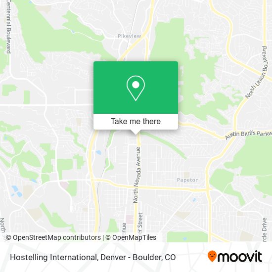 Mapa de Hostelling International