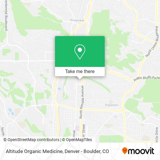Mapa de Altitude Organic Medicine