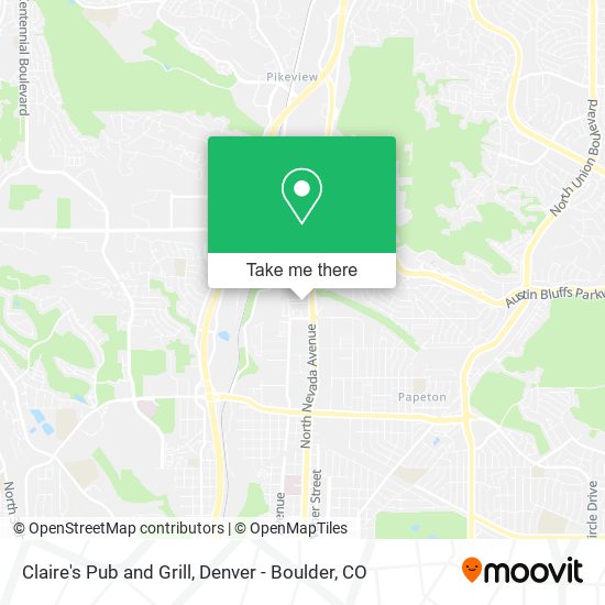 Claire's Pub and Grill map