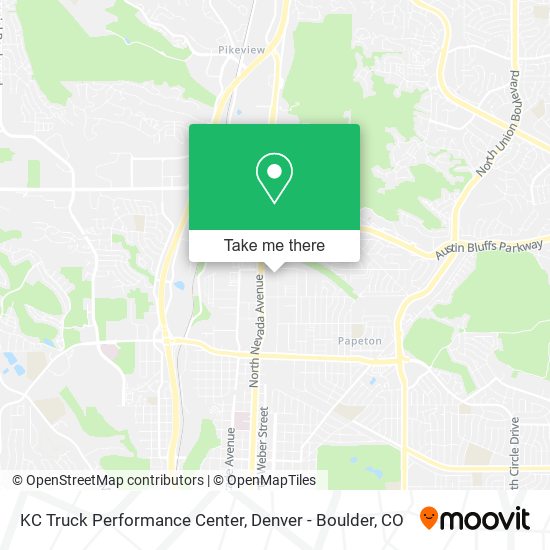 KC Truck Performance Center map
