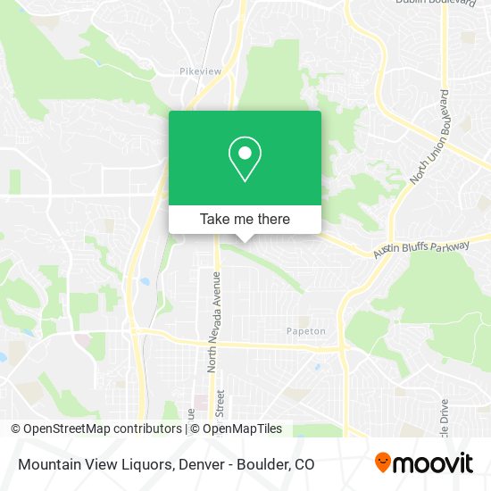 Mapa de Mountain View Liquors
