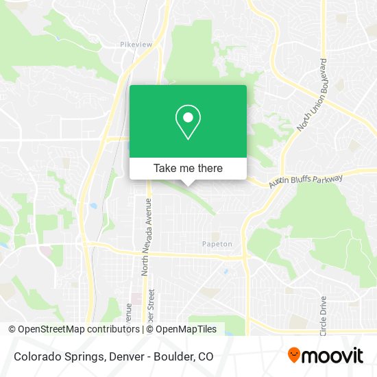 Colorado Springs map