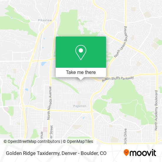 Golden Ridge Taxidermy map