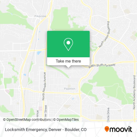 Mapa de Locksmith Emergency