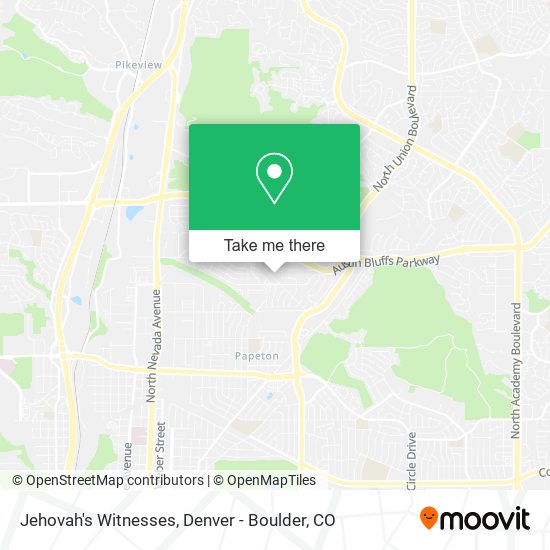 Jehovah's Witnesses map