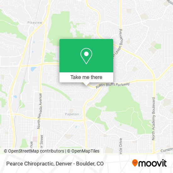 Pearce Chiropractic map