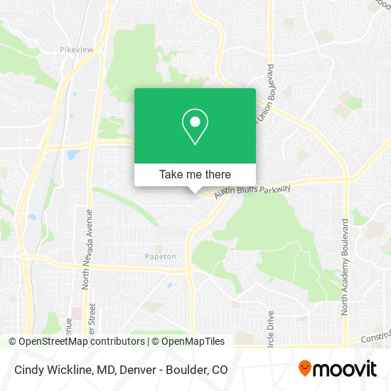 Cindy Wickline, MD map