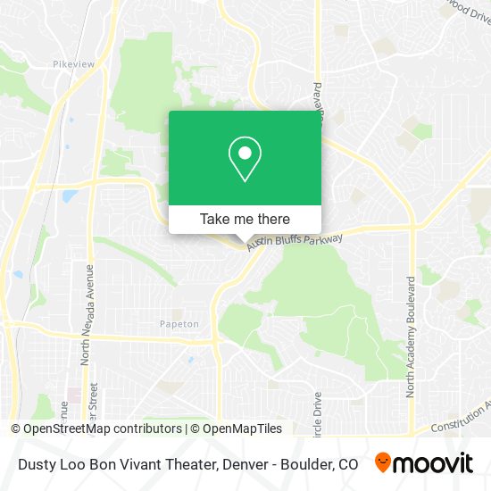 Dusty Loo Bon Vivant Theater map