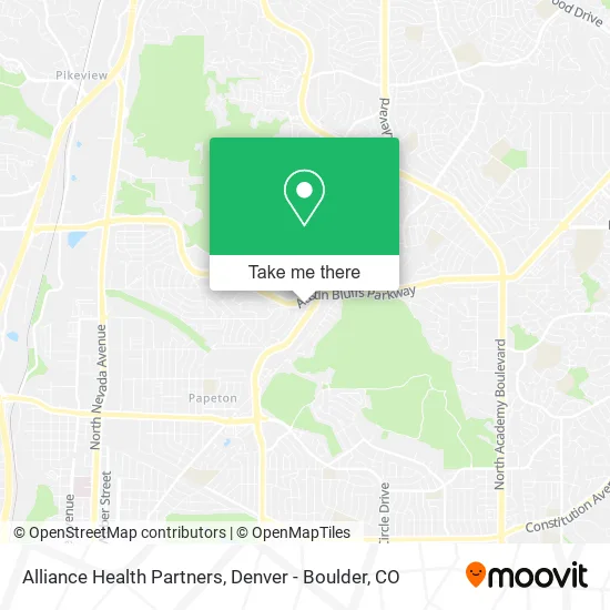 Alliance Health Partners map