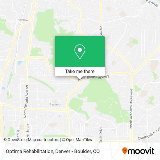 Optima Rehabilitation map