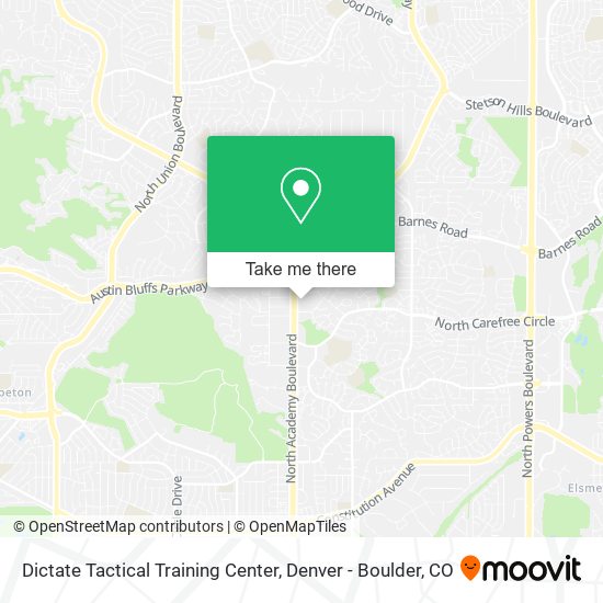 Dictate Tactical Training Center map
