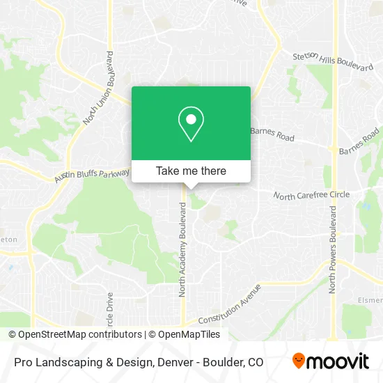 Pro Landscaping & Design map