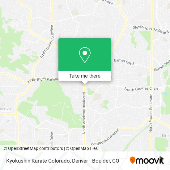 Kyokushin Karate Colorado map
