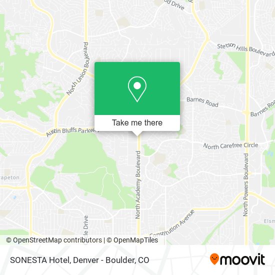 SONESTA Hotel map