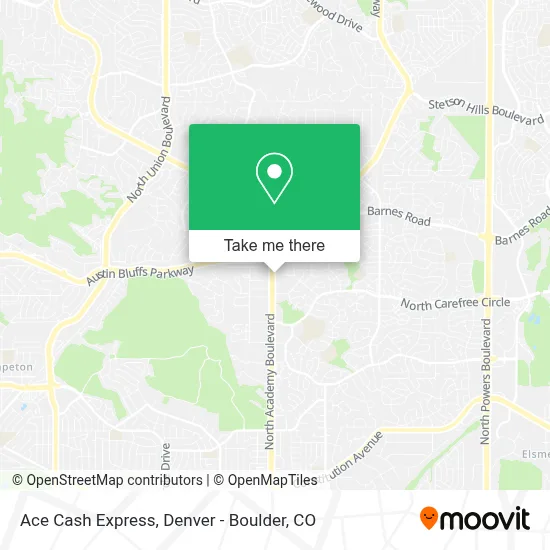 Ace Cash Express map