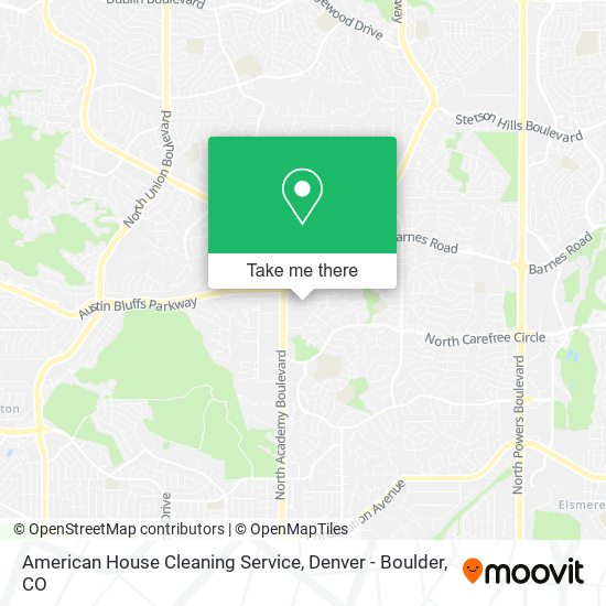 Mapa de American House Cleaning Service