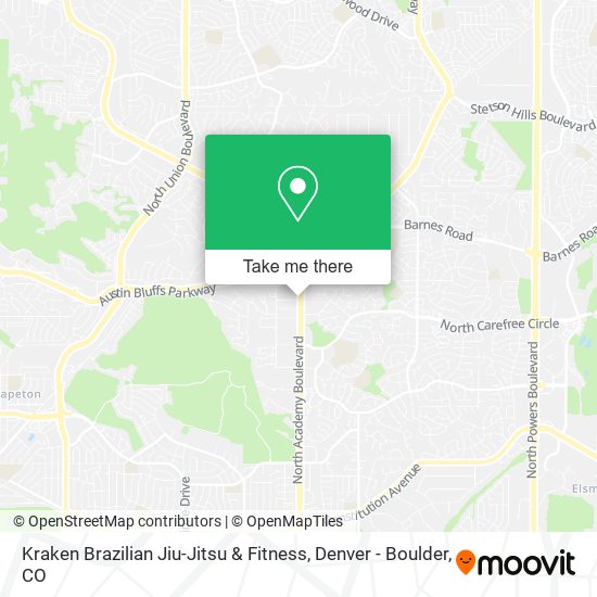 Mapa de Kraken Brazilian Jiu-Jitsu & Fitness