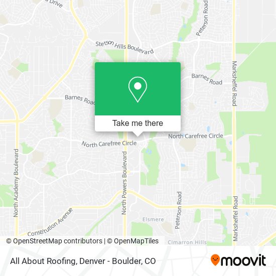 All About Roofing map