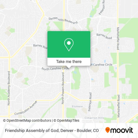 Mapa de Friendship Assembly of God