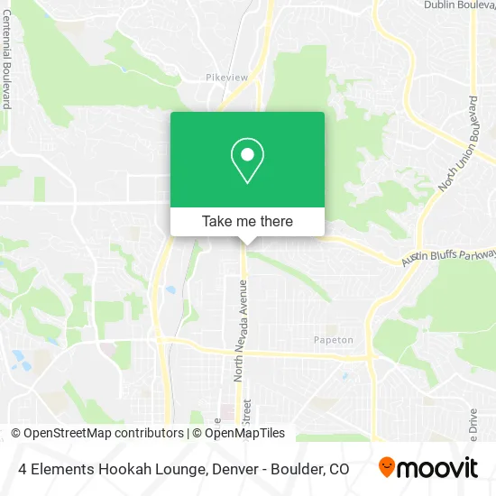 4 Elements Hookah Lounge map