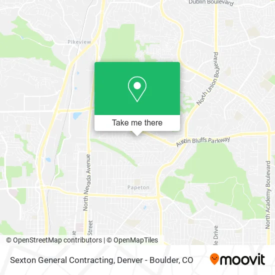 Sexton General Contracting map