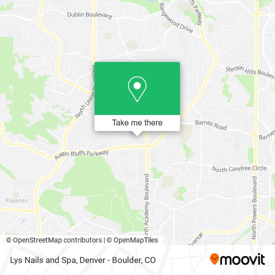 Lys Nails and Spa map
