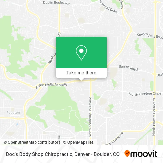 Doc's Body Shop Chiropractic map