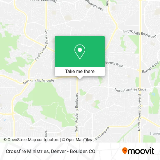 Crossfire Ministries map