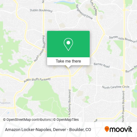 Mapa de Amazon Locker-Napoles