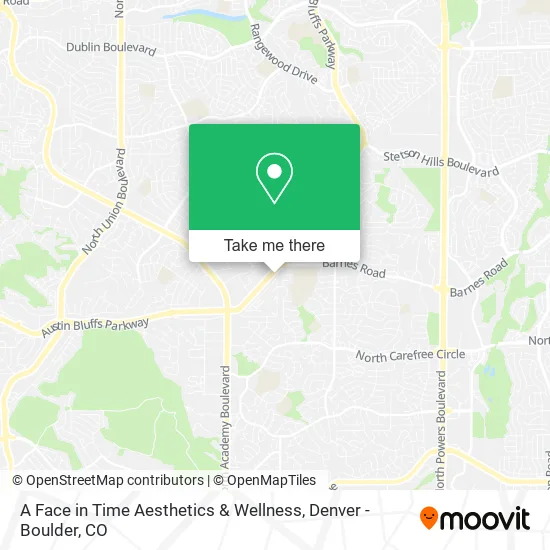 A Face in Time Aesthetics & Wellness map