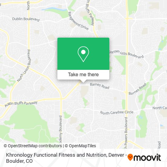 Khronology Functional Fitness and Nutrition map