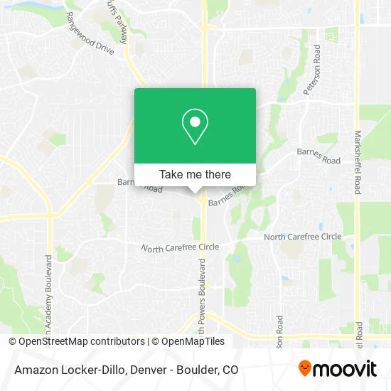Amazon Locker-Dillo map