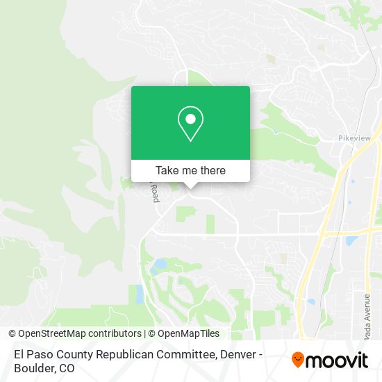El Paso County Republican Committee map