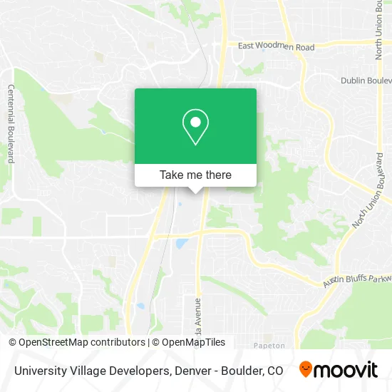 University Village Developers map