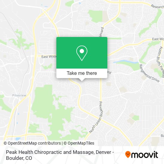 Peak Health Chiropractic and Massage map