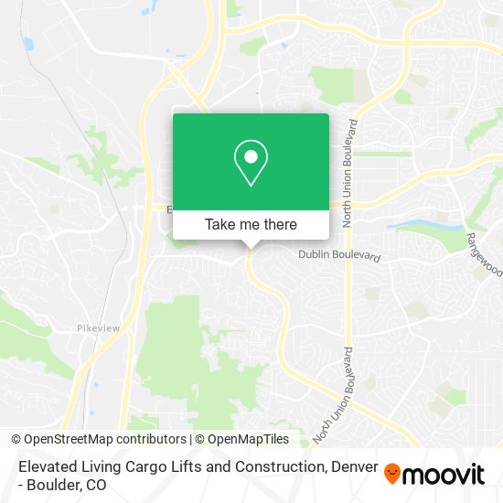 Elevated Living Cargo Lifts and Construction map