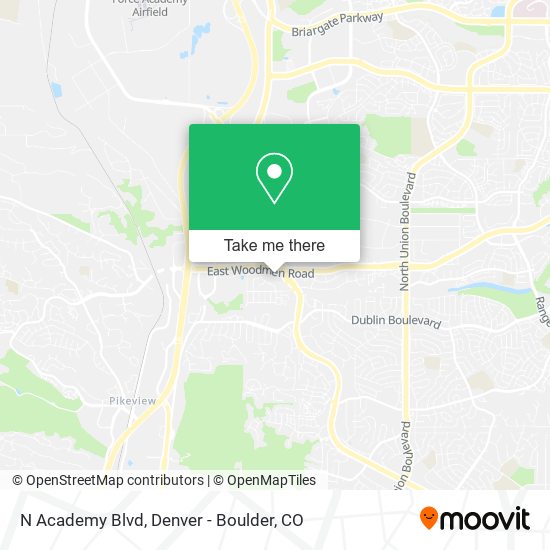 Mapa de N Academy Blvd