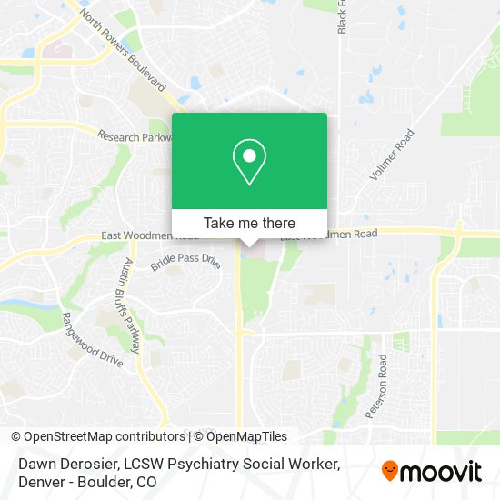 Dawn Derosier, LCSW Psychiatry Social Worker map
