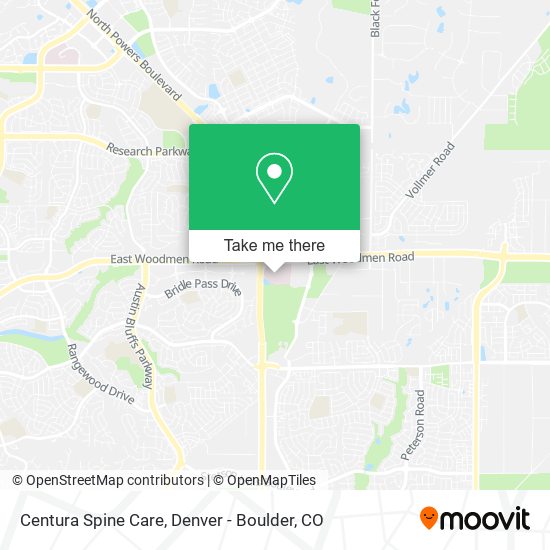 Centura Spine Care map