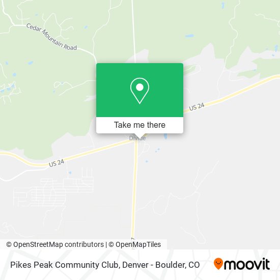 Mapa de Pikes Peak Community Club