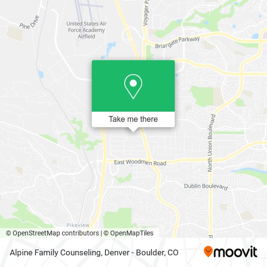 Alpine Family Counseling map