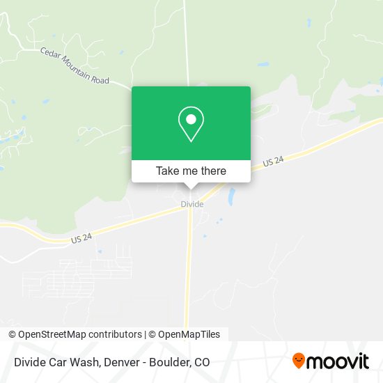 Mapa de Divide Car Wash