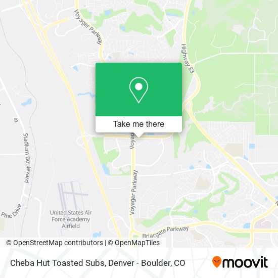 Mapa de Cheba Hut Toasted Subs