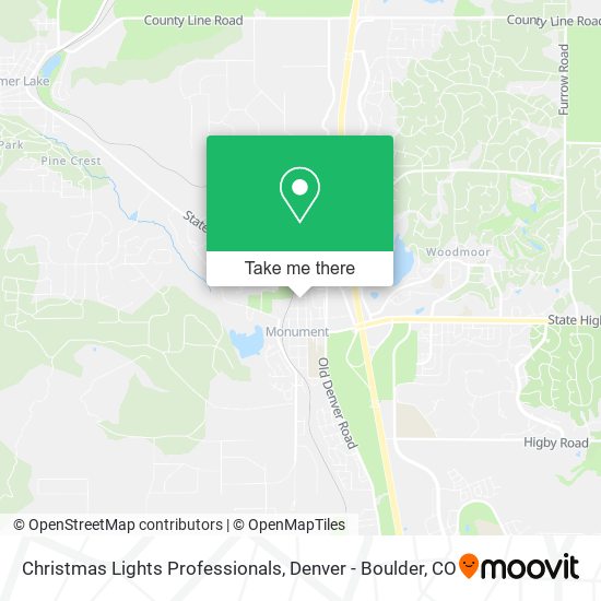 Christmas Lights Professionals map