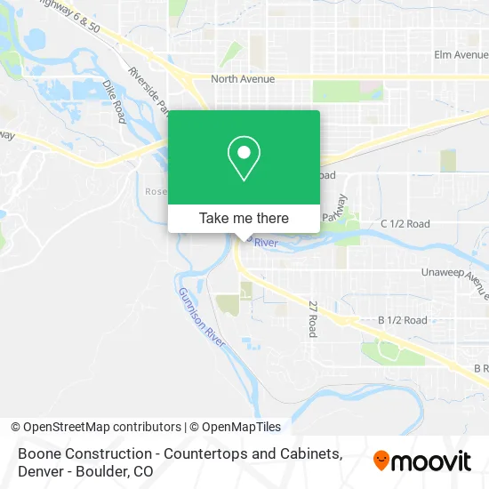 Boone Construction - Countertops and Cabinets map