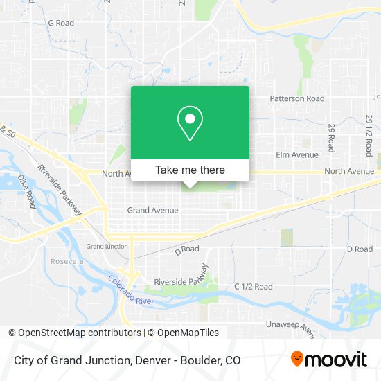 Mapa de City of Grand Junction