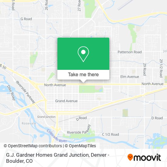 Mapa de G.J. Gardner Homes Grand Junction