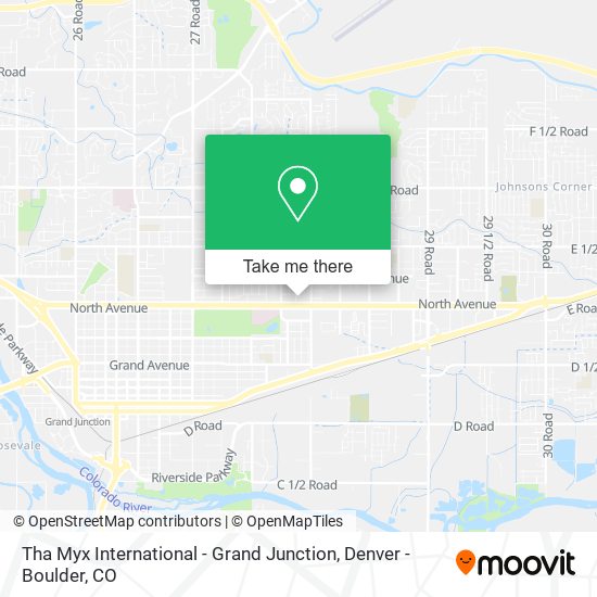 Mapa de Tha Myx International - Grand Junction