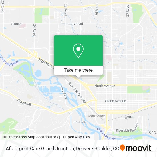 Afc Urgent Care Grand Junction map